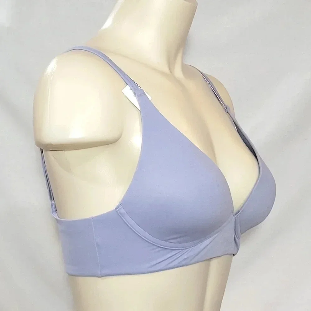 SMALL Gilligan OMalley Lightly Lined‎ WireFree Lounge Bra Misty Blue NWT - Picture 2 of 5